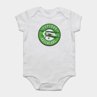 bi plane explore adventure logo Baby Bodysuit